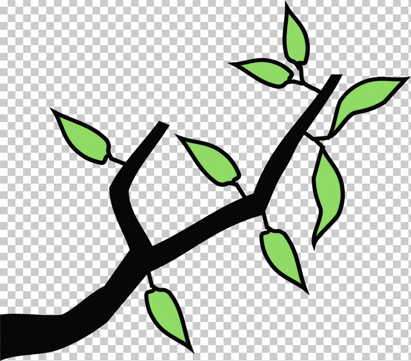 Branch Plant Stem Line Art Leaf Green PNG, Clipart, Branch, Flower, Green, Leaf, Line Art Free PNG Download