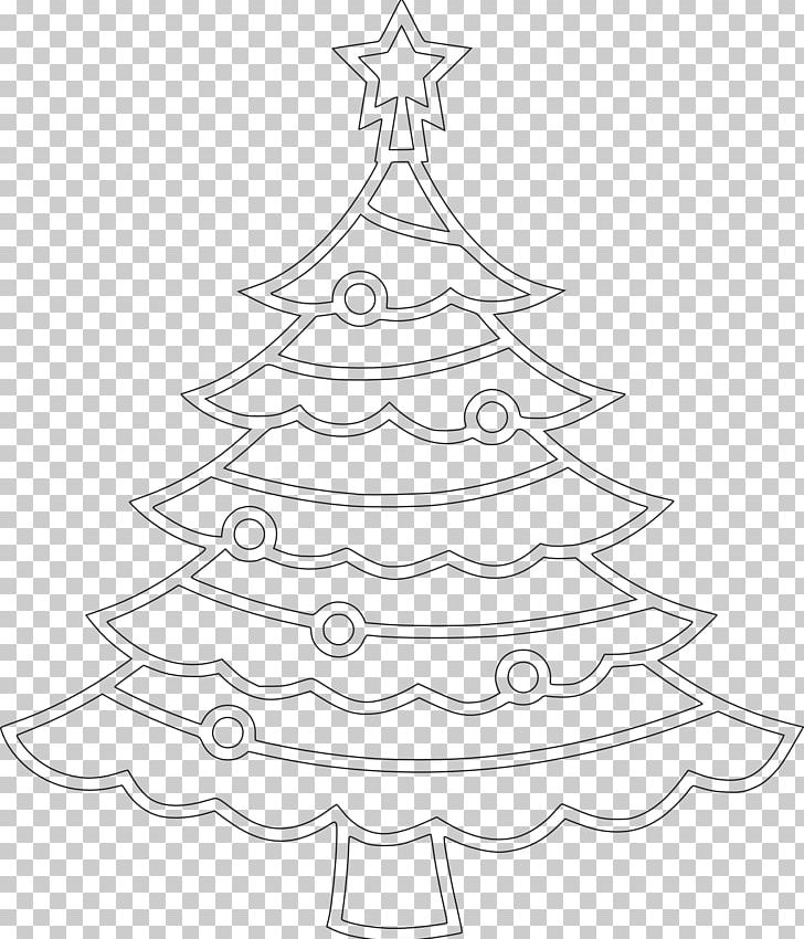 Christmas Tree Black And White PNG, Clipart, Black, Black And White, Branch, Christmas, Christmas Decoration Free PNG Download