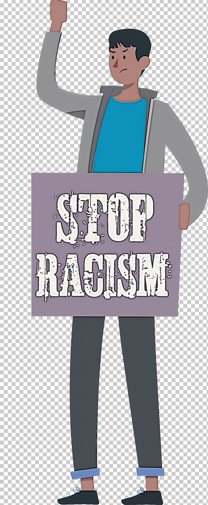 STOP RACISM PNG, Clipart, Cartoon, Human, Job, Meter, Outerwear Free PNG Download