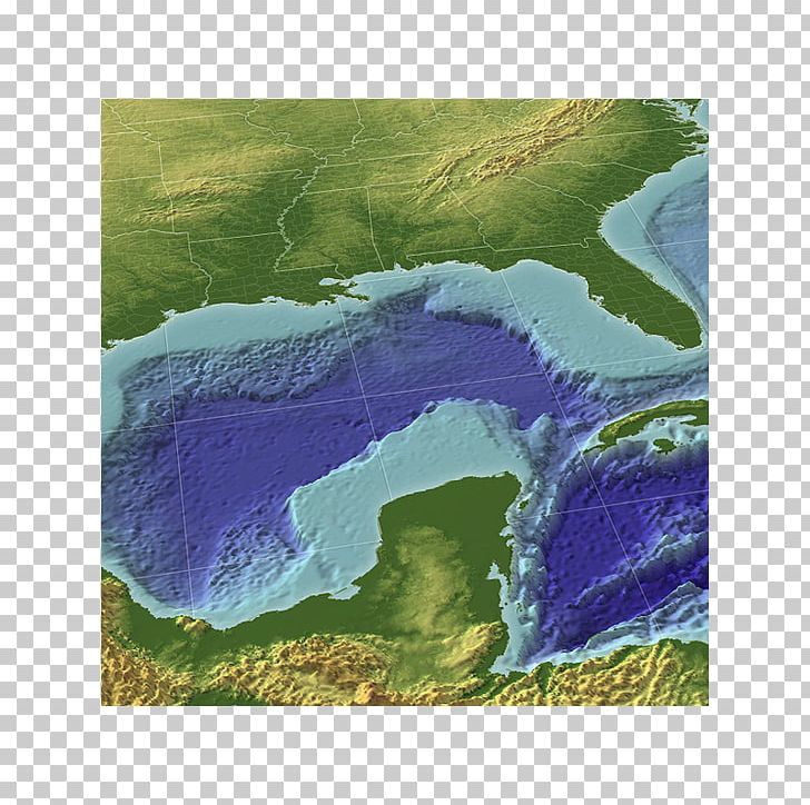 Bathymetric Chart Gulf Of Mexico