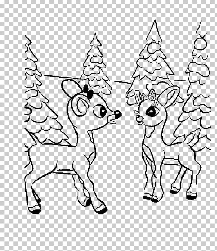 Rudolph Coloring Book Child Santa Claus Deer PNG, Clipart, Adult, Animal Figure, Area, Carnivoran, Child Free PNG Download
