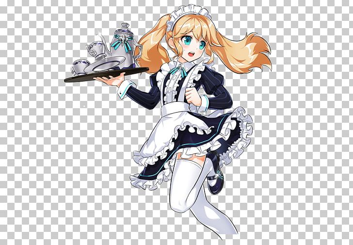 French Maid MyAnimeList Elsword PNG, Clipart, Action Figure, Anime, Apron, Butler, Cartoon Free PNG Download