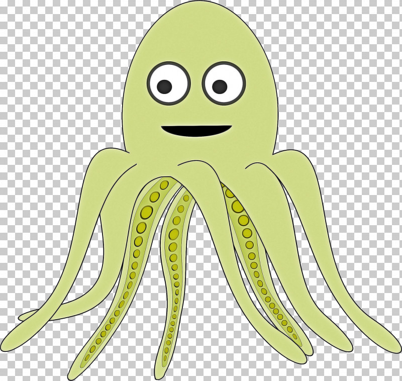 Green Octopus Yellow Cartoon Banana PNG, Clipart, Banana, Cartoon, Green, Octopus, Plant Free PNG Download