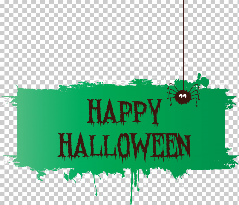 Happy Halloween PNG, Clipart, Green, Happy Halloween, Logo, M, Text Free PNG Download