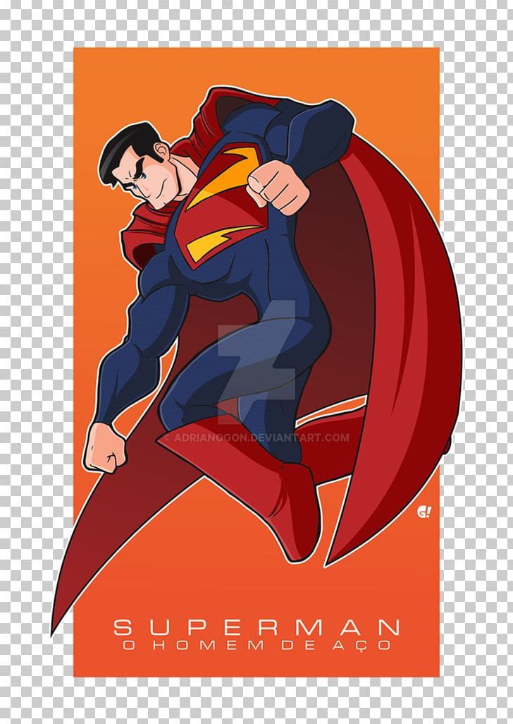 Superman Cartoon Poster PNG, Clipart, Art, Cartoon, Fiction, Fictional Character, Graphic Design Free PNG Download