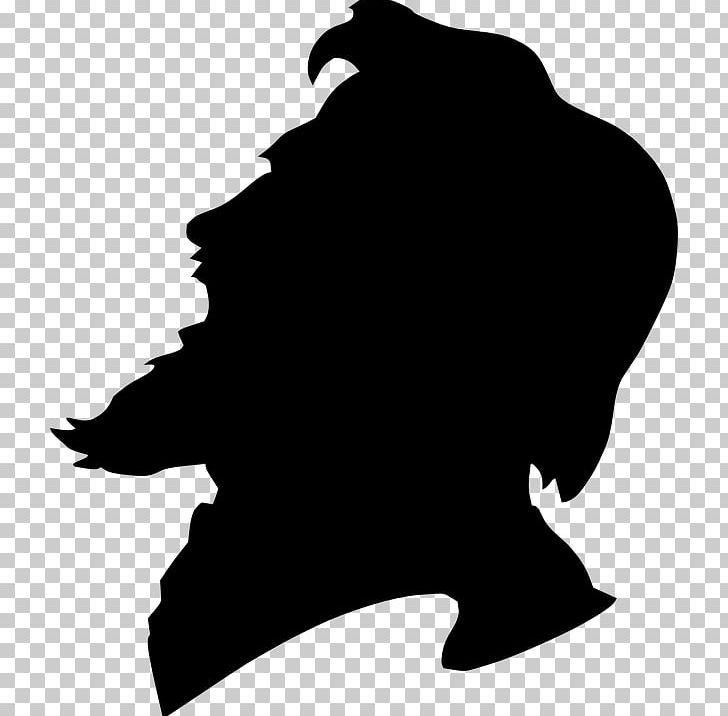 Silhouette Beard PNG, Clipart, Animals, Beak, Beard, Black, Black And White Free PNG Download