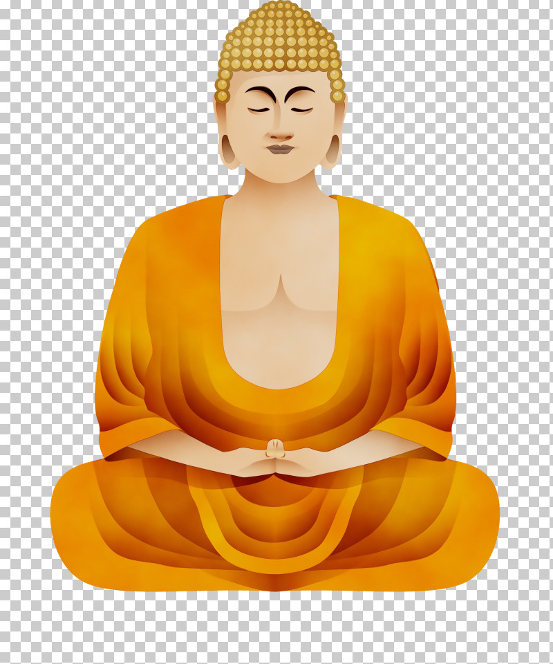 Meditation Yellow Guru Statue Monk PNG, Clipart, Bodhi, Bodhi Day, Guru, Meditation, Monk Free PNG Download