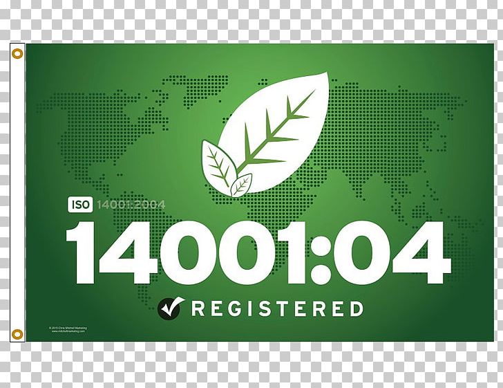 Logo ISO 14001:2004 Banner Brand ISO 14000 PNG, Clipart, Banner, Brand, Flag, Grass, Green Free PNG Download