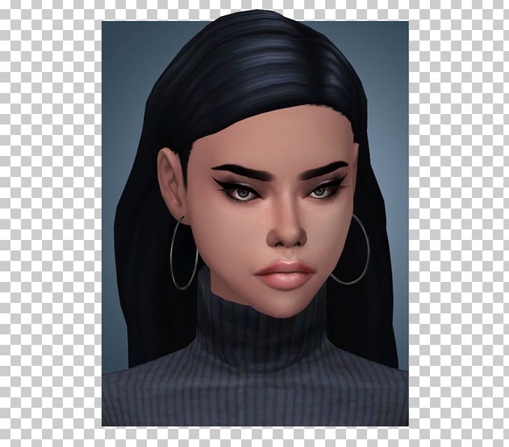 The Sims 4 Eyebrow Forehead Eyelash PNG, Clipart, Beauty, Black Hair, Brown Hair, Cheek, Chin Free PNG Download