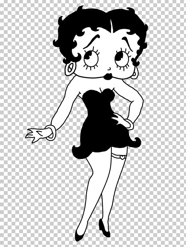Betty Boop Cartoon Black And White Fleischer Studios PNG, Clipart, Arm, Betty, Black, Fashion Illustration, Fictional Character Free PNG Download