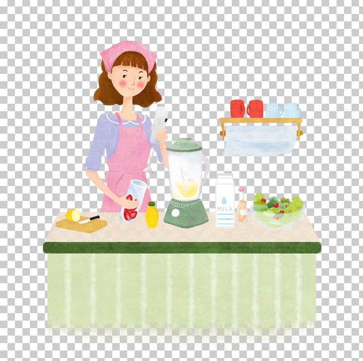 Housewife Kitchen Illustration PNG, Clipart, Beautiful, Beauty, Beauty, Cake Decorating, Cartoon Free PNG Download