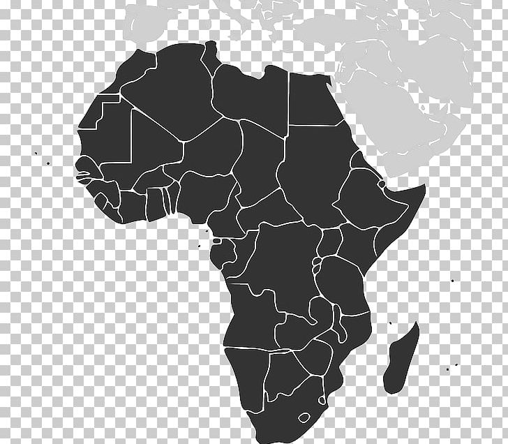 Central Africa Map World Border PNG, Clipart, Africa, Africa Continent, Black, Black And White, Blank Map Free PNG Download