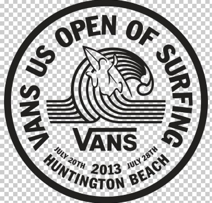 World Surf League 2018 US Open Of Surfing 2018 U.S. Open Vans PNG, Clipart, 2018 Us Open, Area, Black And White, Brand, Emblem Free PNG Download
