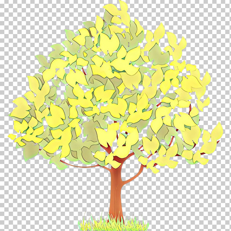 Yellow Tree Plant Flower Cut Flowers PNG, Clipart, Cut Flowers, Flower, Leaf, Plant, Plant Stem Free PNG Download