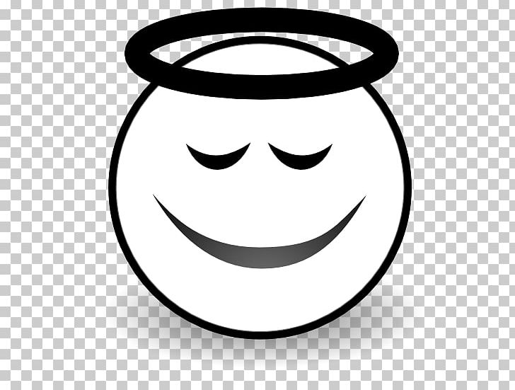 Smiley Black And White Emoticon PNG, Clipart, Angel, Angel Line Art, Black And White, Circle, Coloring Book Free PNG Download