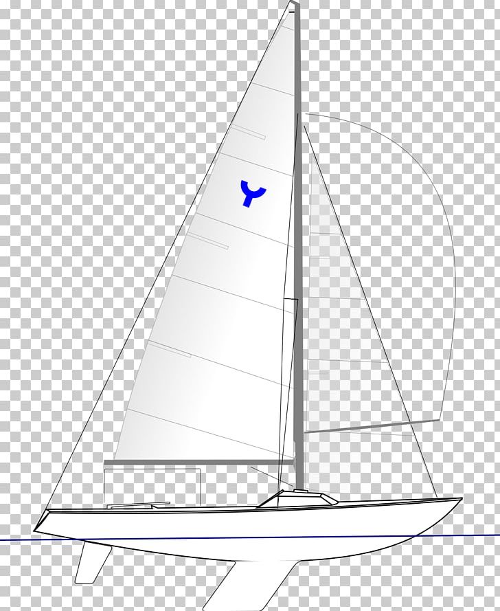 Sailboat Sailing Yngling PNG, Clipart, Angle, Black And White, Boat, Cat Ketch, Dinghy Free PNG Download