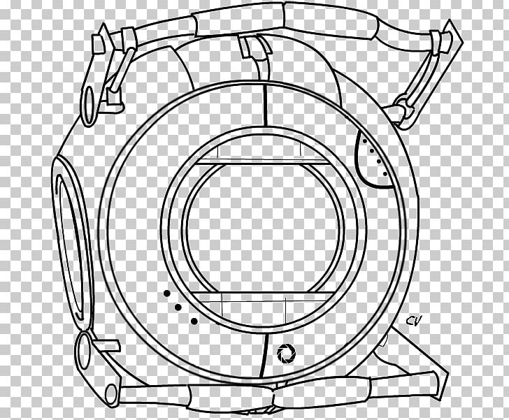 Portal 2 Line Art Drawing GLaDOS PNG, Clipart, Angle, Area, Art, Artist, Artwork Free PNG Download