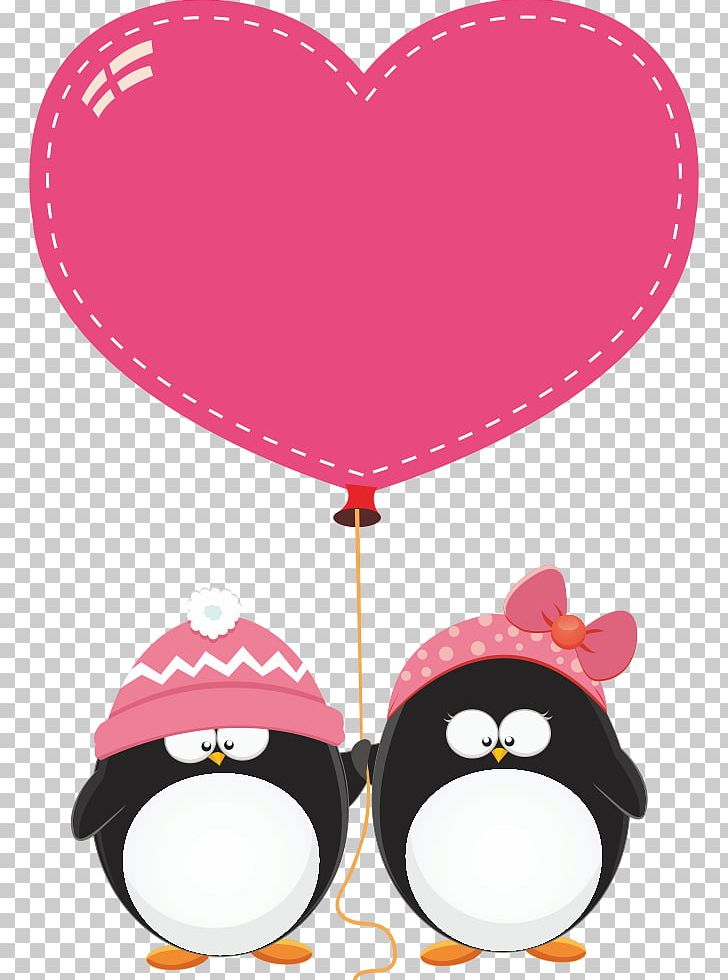 Penguin Love PNG, Clipart, Bird, Cartoon, Clip Art, Festive Elements, Flightless Bird Free PNG Download