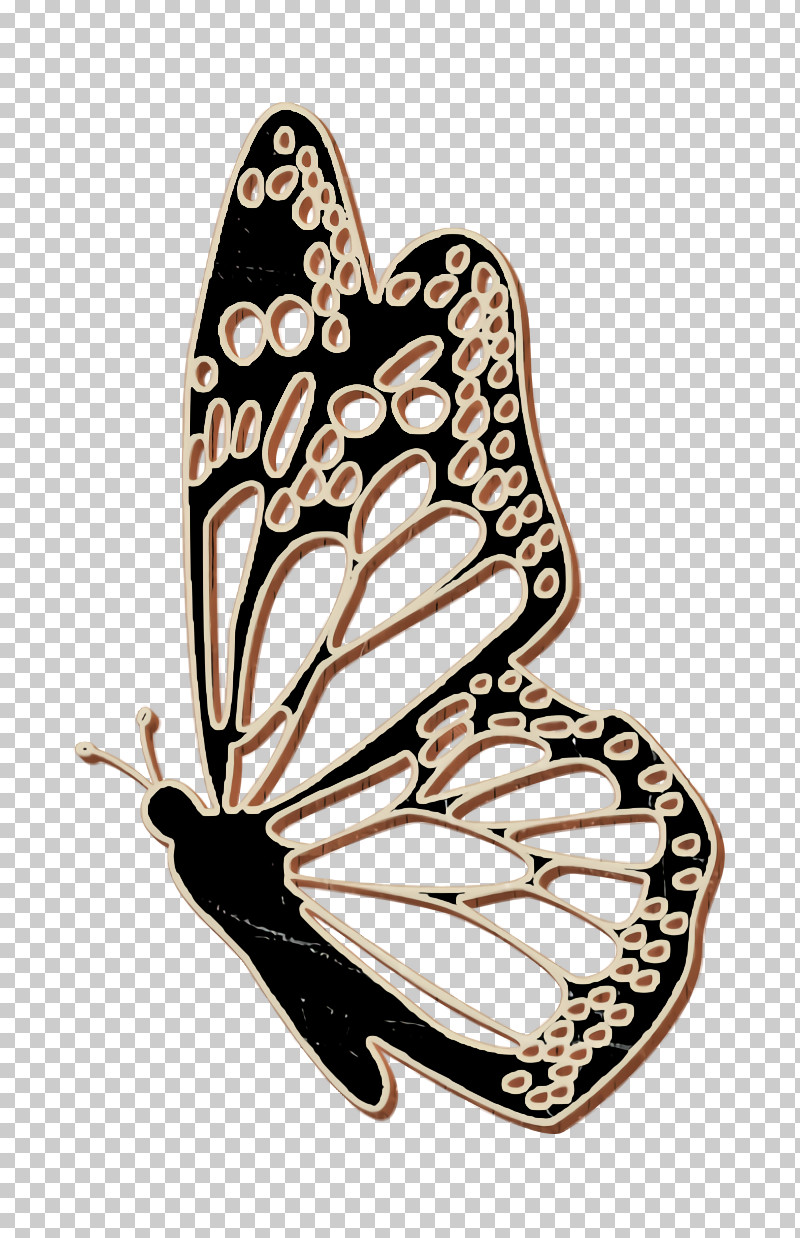 Animals Icon Insect Icon Butterfly Side View With Detailed Wings Icon PNG, Clipart, Animals Icon, Brushfooted Butterflies, Butterflies, Butterflies Icon, Drawing Free PNG Download