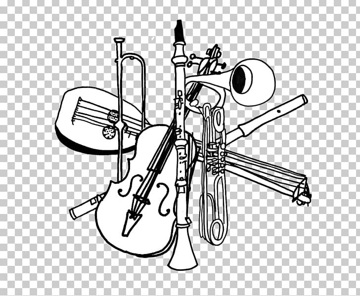 Orchestra Musical Instruments Flute Timpani Drawing PNG, Clipart, Angle, Auto Part, Black And White, Drawing, Electronic Tuner Free PNG Download