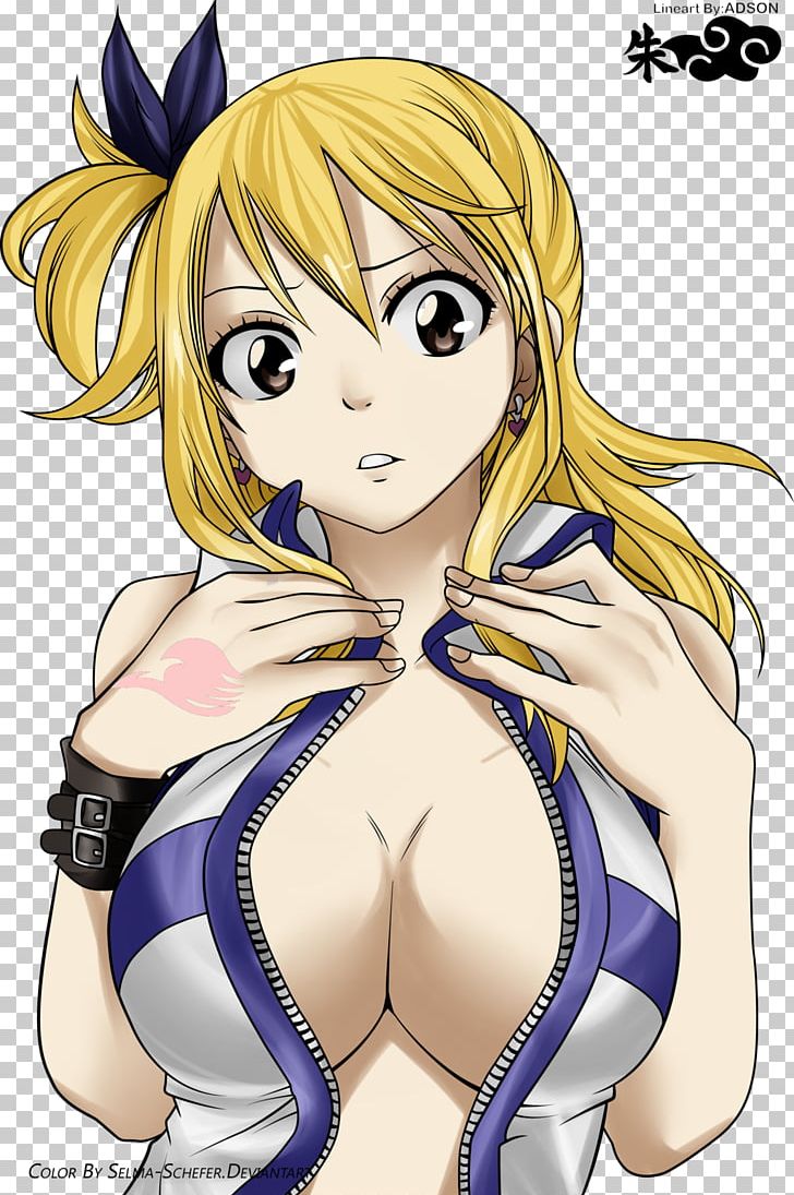 Lucy Heartfilia Erza Scarlet Natsu Dragneel Fairy Tail Anime PNG, Clipart, Arm, Black Hair, Breast, Brown Hair, Cartoon Free PNG Download