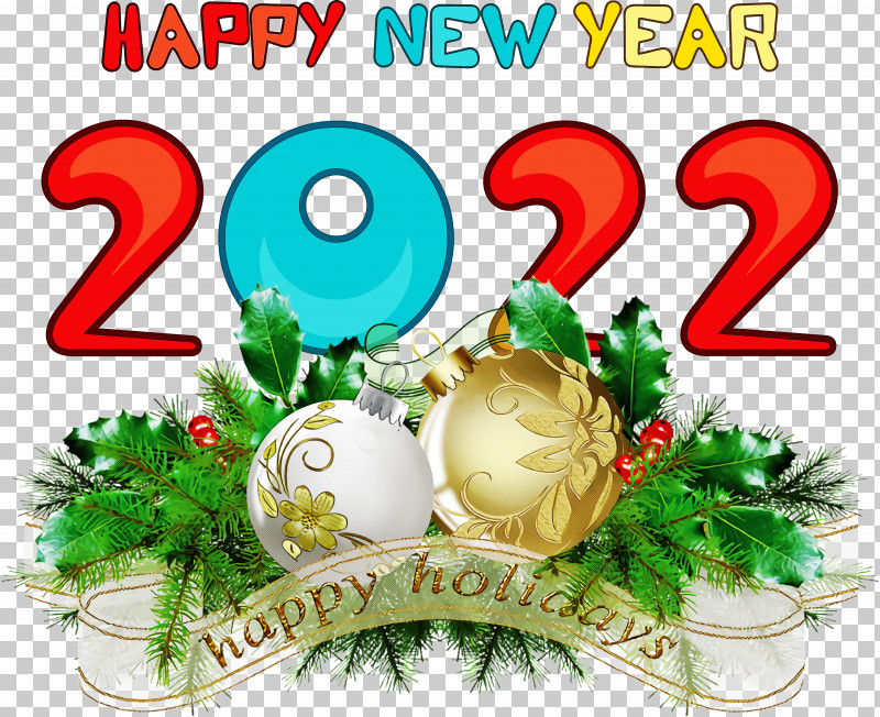 2022 Happy New Year 2022 New Year 2022 PNG, Clipart, Bauble, Christmas Day, Christmas Ornament M, Flower, Meter Free PNG Download