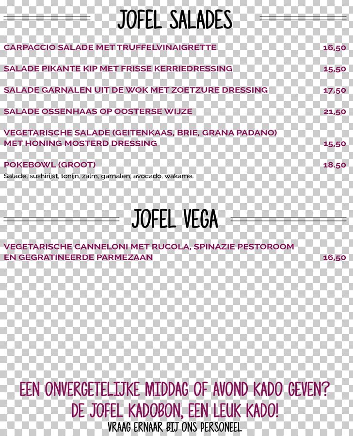 Eetcafe Jofel Bistro Document Menu PNG, Clipart, Area, Az Alkmaar, Bistro, Bleiswijk, Diagram Free PNG Download