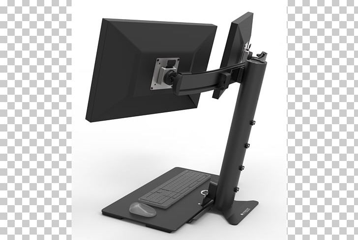 Sit-stand Desk Standing Desk Computer Desk PNG, Clipart, Angle, Computer, Computer Desk, Computer Keyboard, Computer Monitor Accessory Free PNG Download