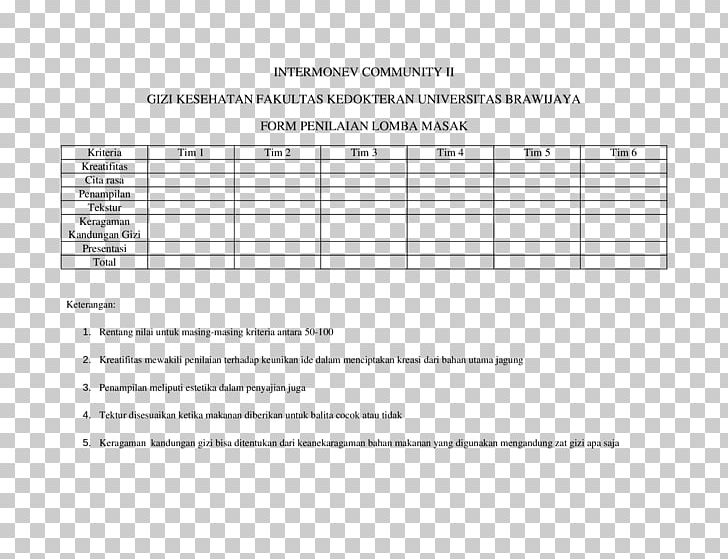 Document DOCX Form Recipe University Of Brawijaya PNG, Clipart, Angle, Area, Brand, Cooking, Diagram Free PNG Download