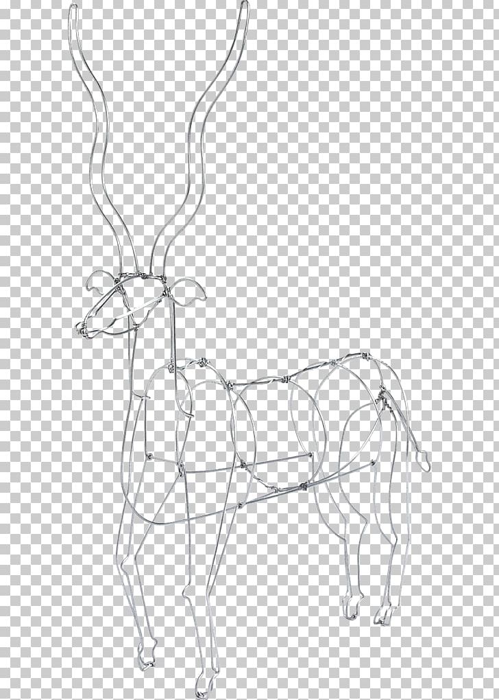 Reindeer Wire Sculpture Impala Africa PNG, Clipart, Africa, Antelope, Antler, Area, Arm Free PNG Download