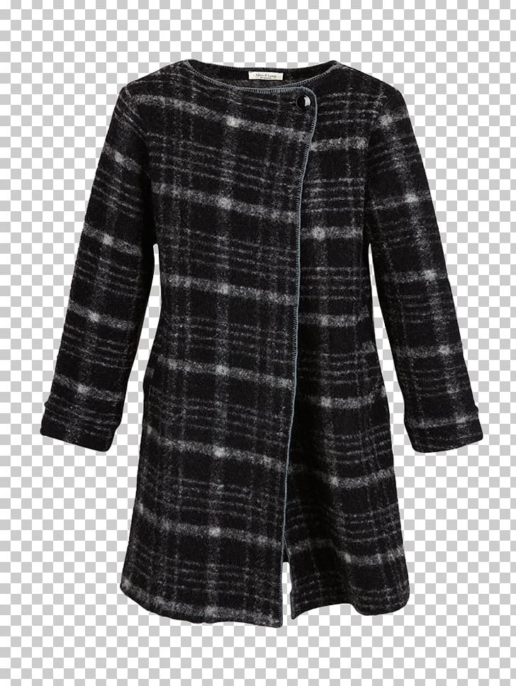 Tartan Coat Outerwear Sleeve Dress PNG, Clipart, Black, Black M, Clothing, Coat, Day Dress Free PNG Download