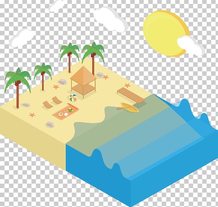 Beach Isometric Projection PNG, Clipart, Area, Beach Resort, Designer, Dribbble, Floating Island Free PNG Download