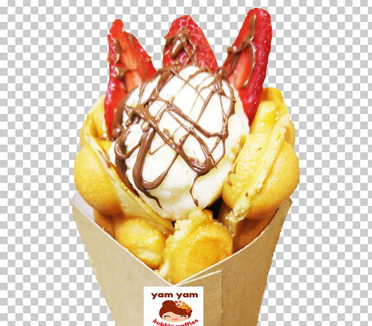 Ice Cream Sundae Egg Waffle PNG, Clipart, Chocolate Spread, Cholado, Cream, Dairy Product, Dairy Products Free PNG Download