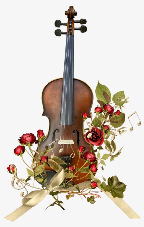 Violin And Flowers PNG, Clipart, Flowers, Flowers Clipart, Instruments, Musical, Musical Instruments Free PNG Download