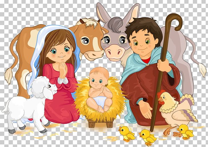 Christmas Nativity Scene Nativity Of Jesus PNG, Clipart, Carnivoran, Cartoon, Cat Like Mammal, Child, Chris Free PNG Download