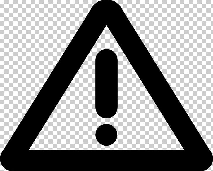 Warning Sign Computer Icons PNG, Clipart, Angle, Area, Black And White, Computer Icons, Encapsulated Postscript Free PNG Download