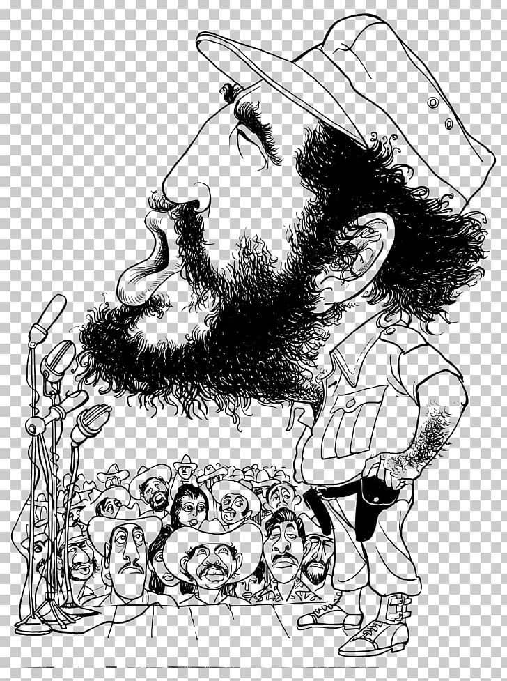 United States Cuba Revolutionary Art PNG, Clipart, Arm, Art, Artwork, Beard, Black And White Free PNG Download