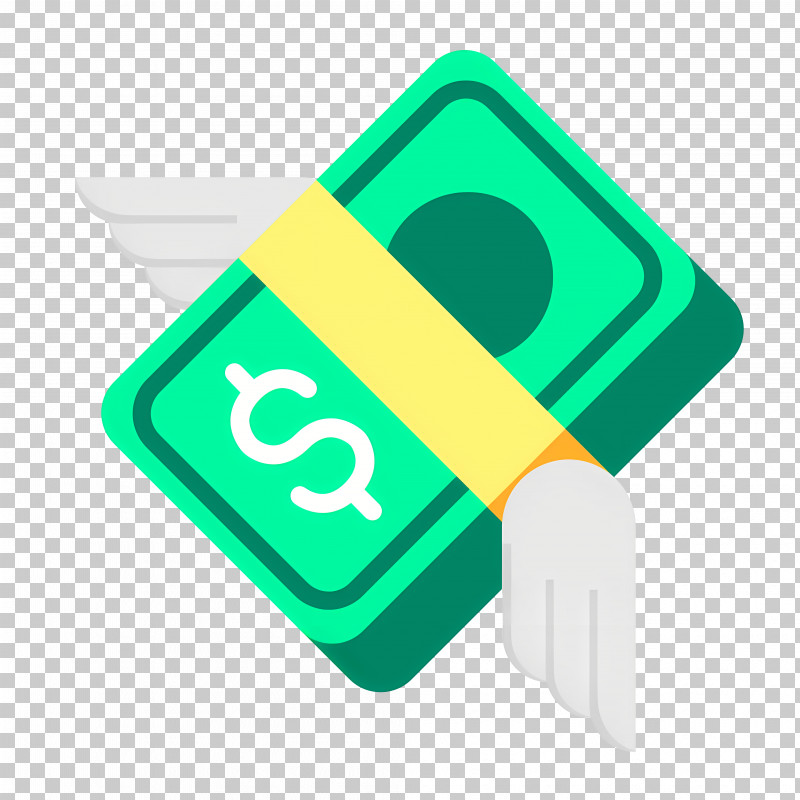 flying dollar emoji png