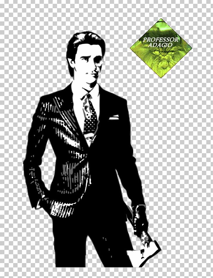Patrick Bateman T-shirt Poster YouTube Film PNG, Clipart, American Psycho, Black And White, Brand, Celebrities, Christian Bale Free PNG Download