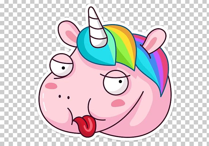 Sticker Telegram VKontakte Viber Unicorn PNG, Clipart, Artwork, Bbcode, Circle, Fictional Character, Food Free PNG Download