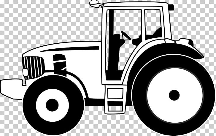 john deere tractor black and white clipart