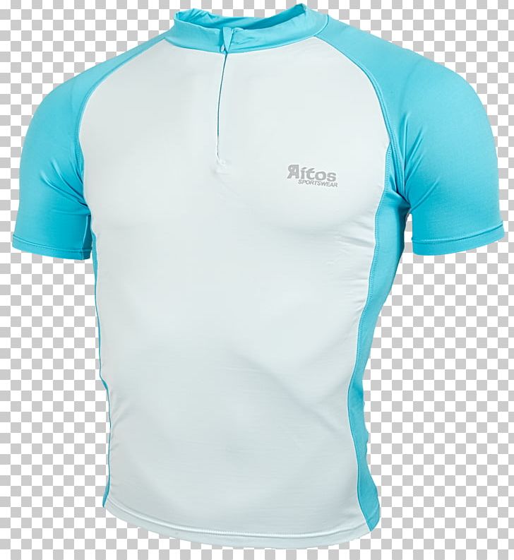T-shirt Sleeve Clothing Shoulder Jacket PNG, Clipart, Active Shirt, Aqua, Azure, Blue, Clothing Free PNG Download