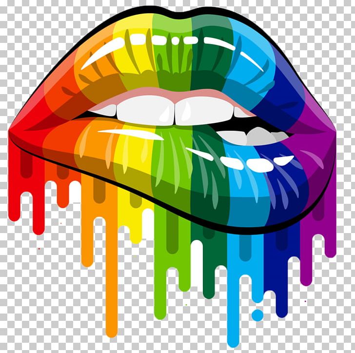 Lip Rainbow Decal PNG, Clipart, Color, Color Paint, Decal, Gay Pride, Lgbt Free PNG Download