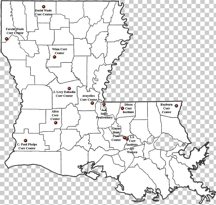 Louisiana Department Of Public Safety & Corrections Blank Map 1940 Louisiana Hurricane PNG, Clipart, Angle, Area, Black And White, Blank Map, City Map Free PNG Download