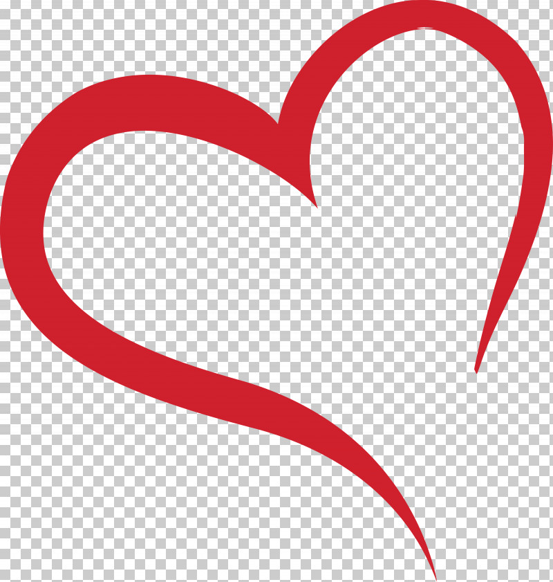 Unclosed Hand Drawing Red Heart PNG, Clipart, Heart, Line, Love Free PNG Download
