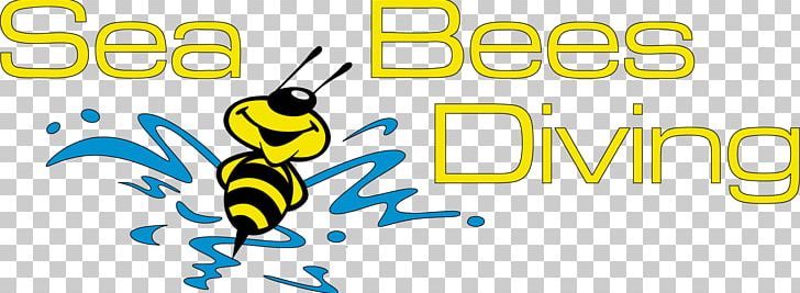 Honey Bee Sea Bees Diving PNG, Clipart, Bee, Brand, Dive Center, Graphic Design, Honey Bee Free PNG Download