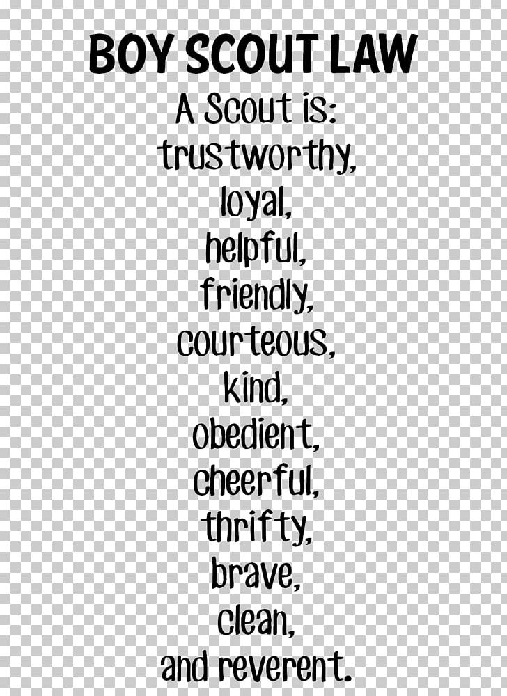 Leatherstocking Council Scout Law Scouting Scout Promise Cub Scout PNG, Clipart, Angle, Area, Black, Black And White, Boy Scouts Of America Free PNG Download