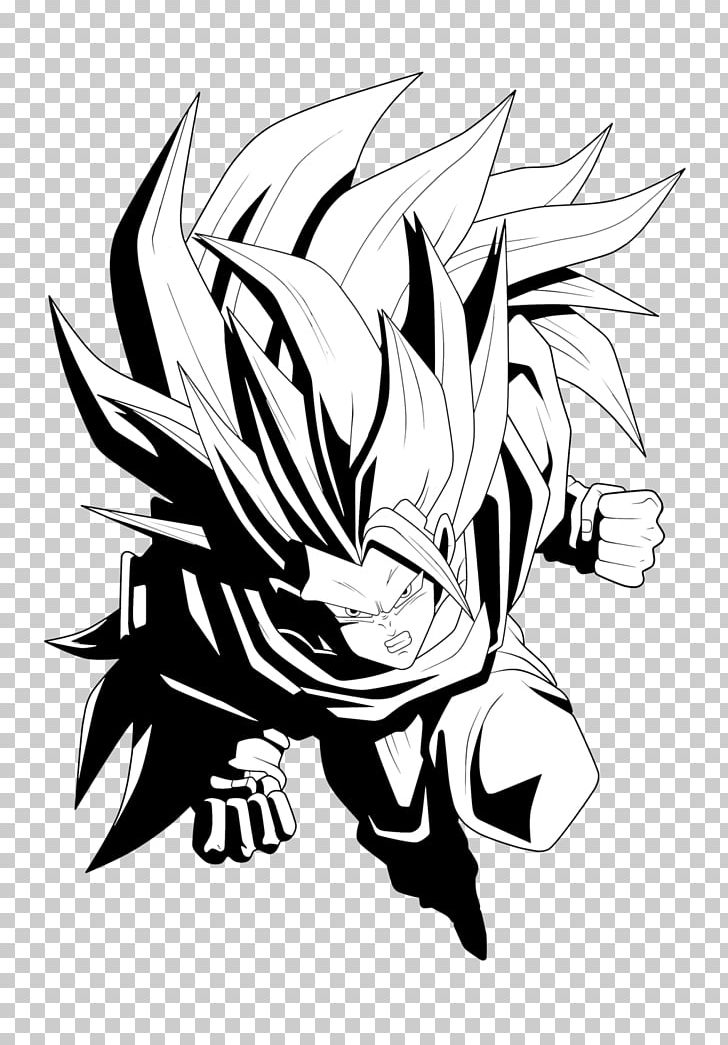 Goku Vegeta Gohan Dragon Ball Xenoverse Trunks PNG, Clipart, Anime, Artwork, Automotive Design, Black, Black And White Free PNG Download