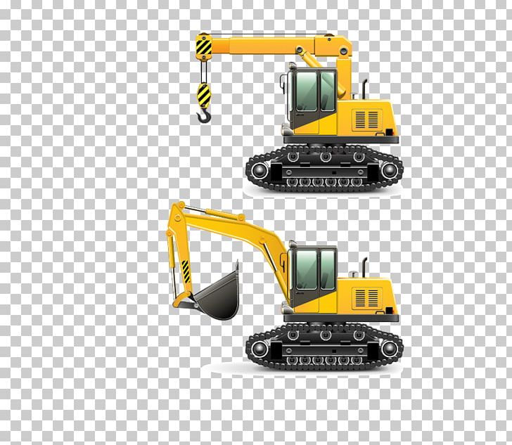 Heavy Equipment Architectural Engineering Vehicle Excavator PNG, Clipart, Angle, Backhoe Loader, Bulldozer, Cartoon Excavator, Computer Icons Free PNG Download
