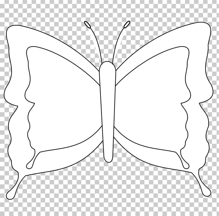 Butterfly Nymphalidae Black And White Line Art PNG, Clipart, Angle, Area, Black And White, Brush Footed Butterfly, Butterfly Free PNG Download